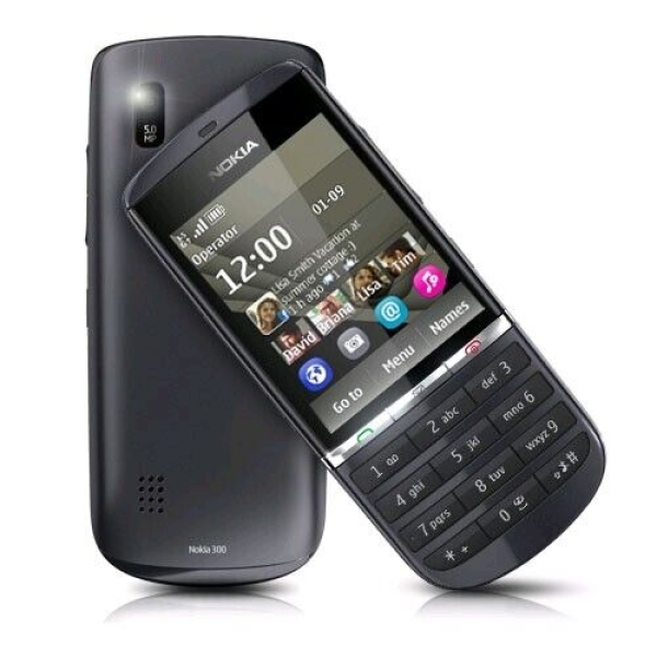 BRANDNEUES NOKIA ASHA 300 ENTSPERRTES TELEFON – BLUETOOTH – 5MP CAM – 3G – RADIO