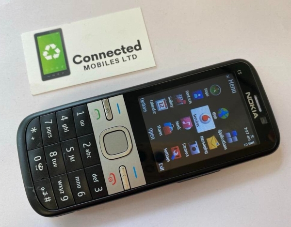 Nokia C5-00 RM-645 Handy (entsperrt) – Schwarz voll funktionsfähig