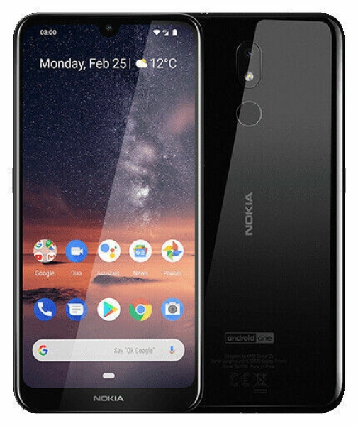 Nokia 3.2 TA-1156 Dual SIM 16GB/2GB RAM 4G 6,26″ entsperrt Smartphone – schwarz