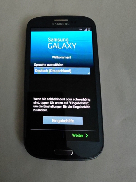 Samsung Galaxy S3 GT-I9300 Blau Android Smartphone Sehr Gut