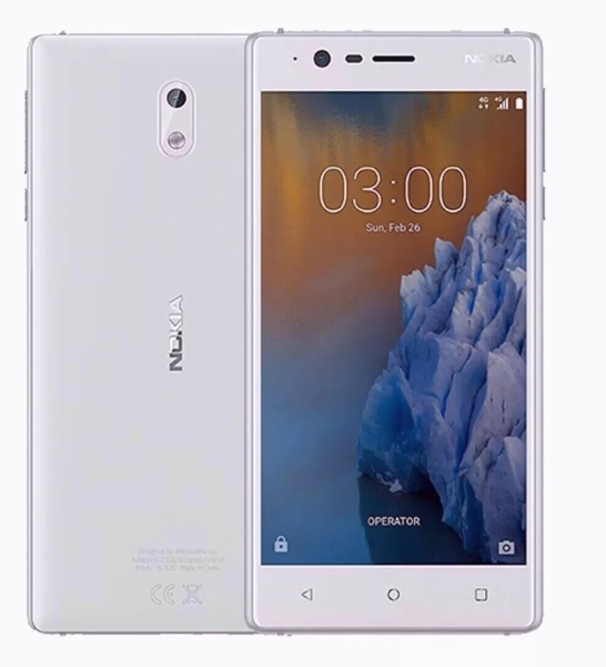 Nokia 3 TA-1020 5″ 4G 2GB RAM 16GB NFC entsperrt Smartphone silber weiß