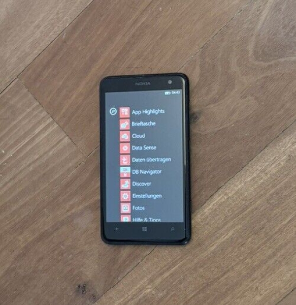 Nokia  Lumia 625 8GB Schwarz (Ohne Simlock) Smartphone Händler Geprüft Garantie