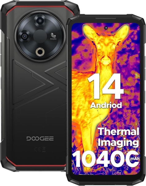 Doogee Fire 6 Rugged Wärmebild Smartphone (6,6” FHD, 16GB/256GB, 50MP)