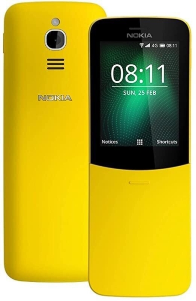 UNBENUTZT neu gelb Nokia 8110 4G (4GB) (entsperrt) Handy Schiebehandy UK3POST