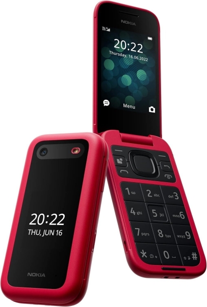 New Boxed Nokia 2660 Flip 4G Red Unlocked Dual Sim Smartphone