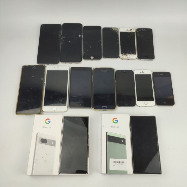 Smartphone Konvolut 16x Handys Google Pixel 6a 7a +Samsung+Apple+Nokia (DEFEKT)