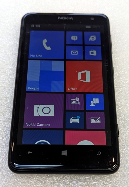 ORIGINAL NOKIA LUMIA 625 8GB WINDOWS PHONE 8 SINGLE SIM SCHWARZ GUTER ZUSTAND – ENTSPERRT