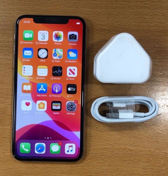 Apple iPhone X – 64 GB – silber (entsperrt) (S40)