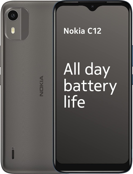 Nokia C12 6,3″ HD+ Dual SIM Smartphone, Android 12 (Go Edition), Octa-Core 2GB R