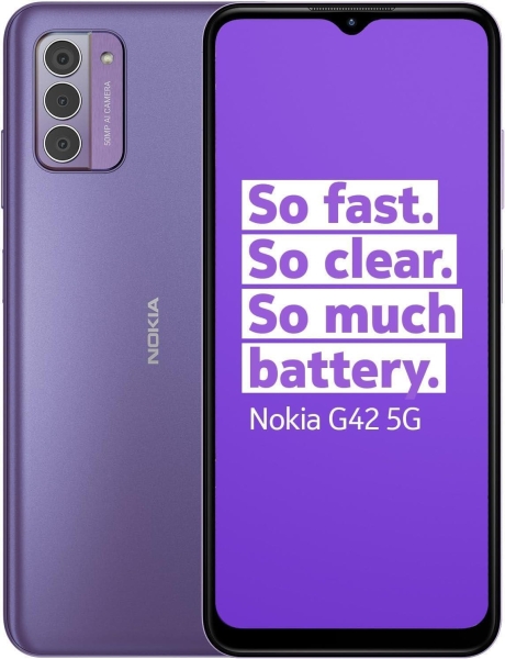 Nokia G42 5G Smartphone D.Sim 128GB 6GB Android Purple Entsperrt (A)