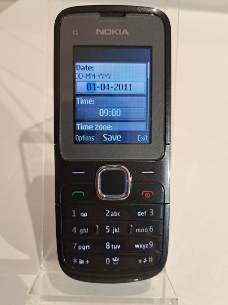 Nokia C1-01 Handy (entsperrt) – Dunkelgrau Einfach