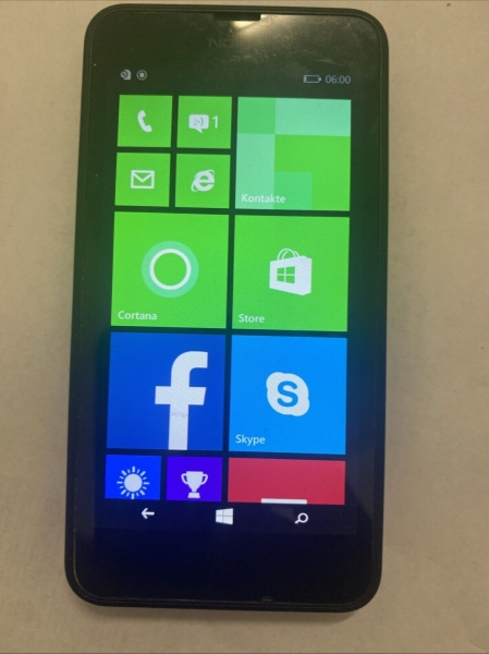 Nokia Lumia 630 Dual SIM 8GB Schwarz (Ohne Simlock) Smartphone