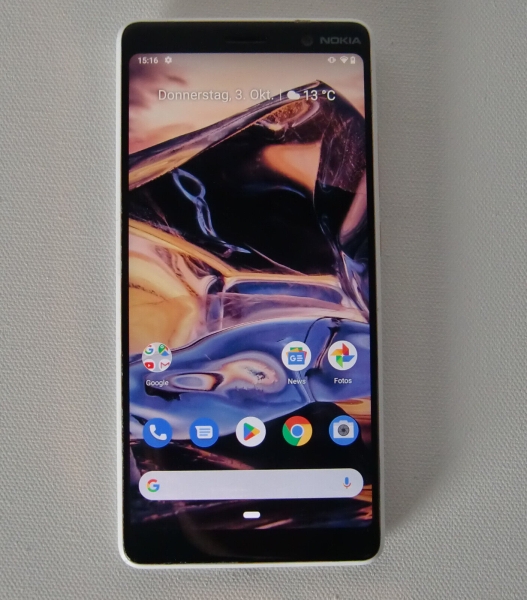 Handy/Smartphone: Nokia 7 Plus „TA-1046“ – 64GB – Weiß/Kupfer