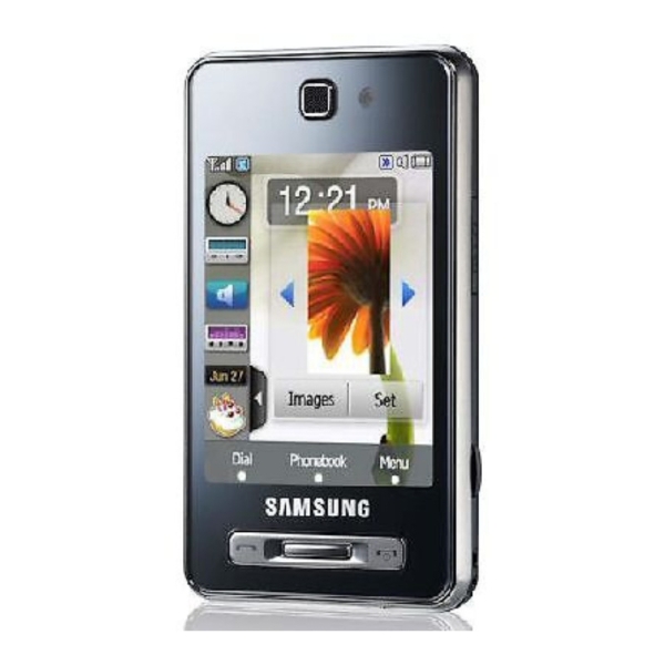 Samsung F480 (Tocco) schwarz entsperrt Touch Kamera Handy Klasse B gut