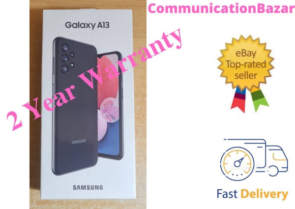 Brandneu Samsung Galaxy A13 64GB 4GB RAM 4G entsperrt Smartphone schwarz