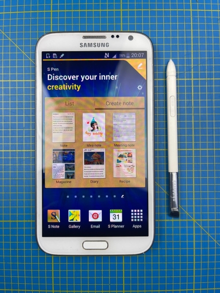 Samsung Galaxy Note 2 (N7100) weiß 16GB (O2/Tesco Network) Android Smartphone