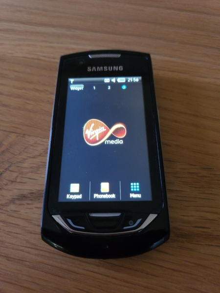 Samsung Monte GT-S5620 schwarz Virgin Media Smartphone