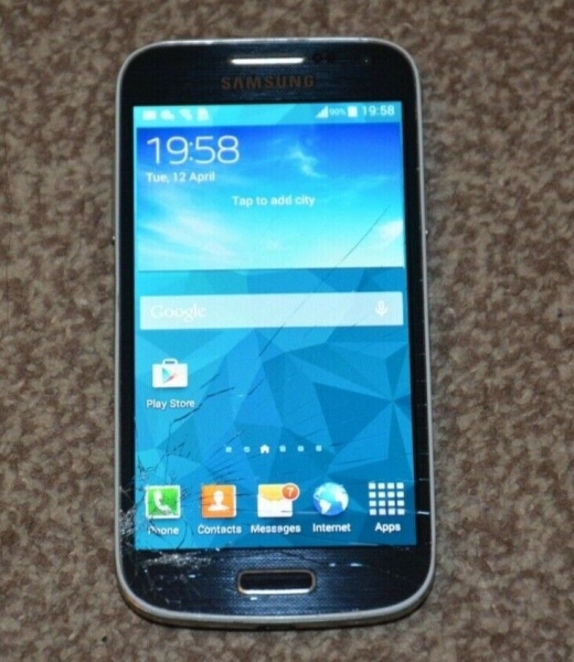 Samsung Galaxy S4 mini GT-I9195 – 8GB – Black Nebel (O2) Smartphone