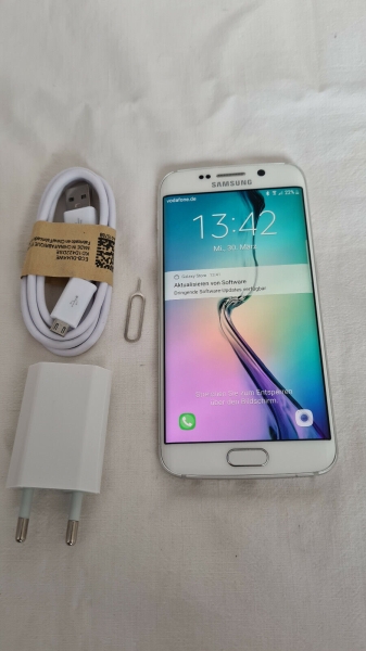 Samsung  Galaxy S6 Edge SM-G925F – 32GB – White Pearl (Ohne Simlock) Smartphone