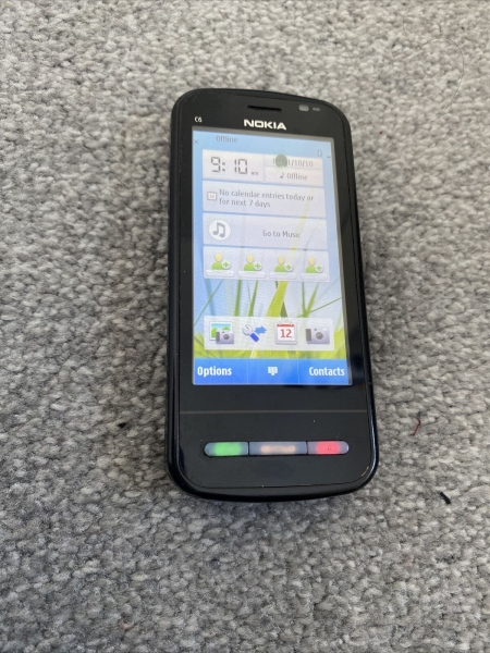 Nokia C6 weiß (entsperrt) Smartphone *Defekt auf Display siehe Bild 3, Verkauf wie Bild