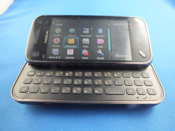 Nokia  N97 mini  8GB  Schwarz (Ohne Simlock) Smartphone ohne Akkudeckel ohneAkku