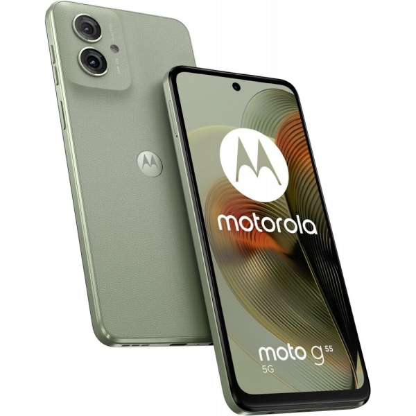 Motorola Moto G55 5G Smartphone 256GB 8GB RAM smoky green Dual-Kamera 5000mAh