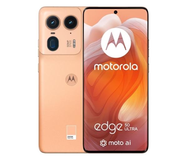 Motorola Edge 50 Ultra 5G 16 GB/1 TB Peach Fuzz 144 Hz Orange 6,67″ Smartphone