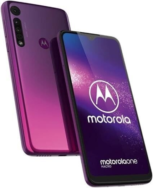 Motorola One Macro 6,2″ 64GB 4GB RAM entsperrt Android Smartphone violett