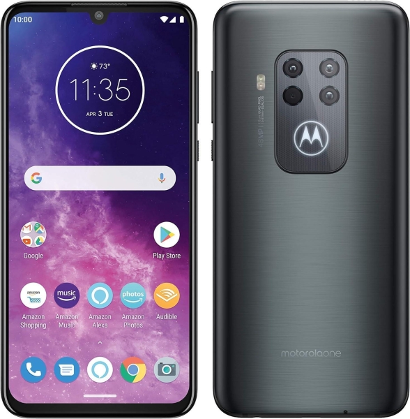 Motorola Moto One Zoom 128GB grau entsperrt Simfrei Android Handy Smartphone C1