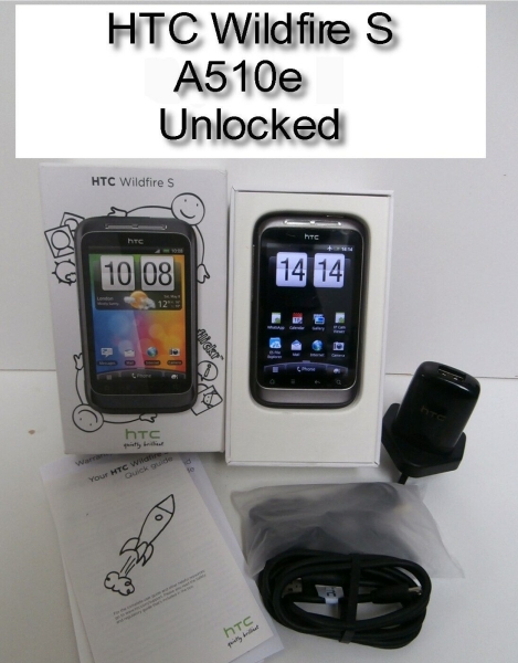 HTC Wildfire S A510e Handy entsperrt.  Gebraucht.