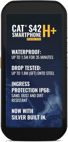 Caterpillar CAT S42 H+ Hygiene Plus robustes Smartphone, 32GB 3GB, Dual Sim schwarz