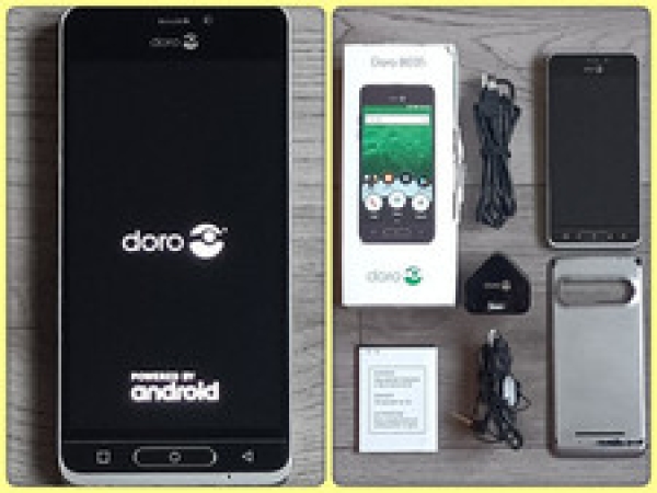 Doro 8035 (DSB-0170) Smartphone (EE). Im Originalkarton mit Inhalt.