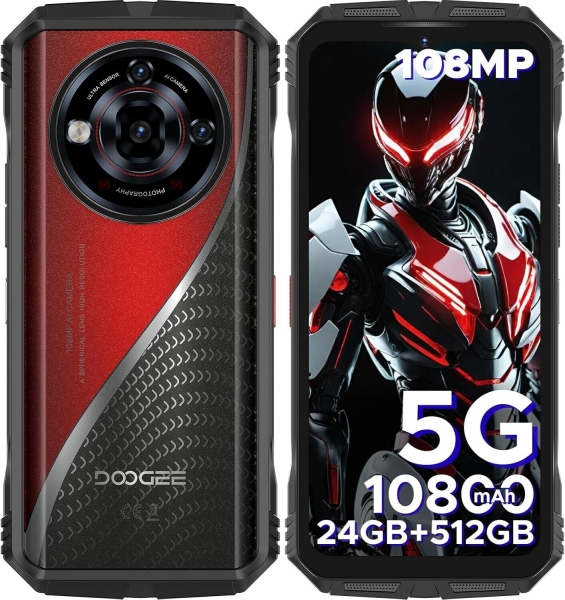 Doogee S118 Pro Rugged Smartphone 5G, 24GB+512GB(2TB) DDR5